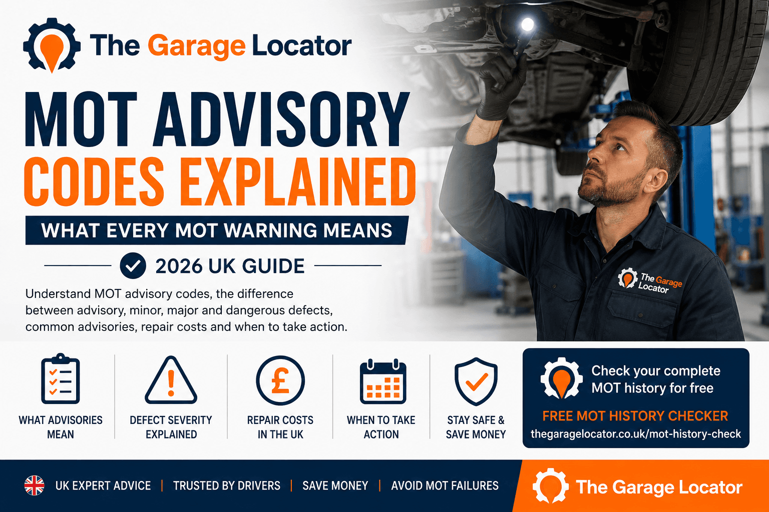 MOT Advisory Codes Explained: What Every MOT Warning Means (2026 UK Guide)
