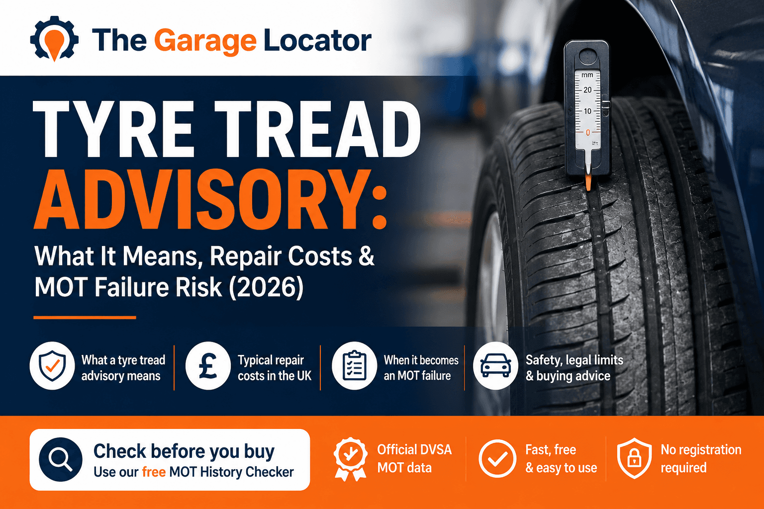 Tyre Worn Close to the Legal Limit: MOT Advisory, Legal Tread Depth & Replacement Cost