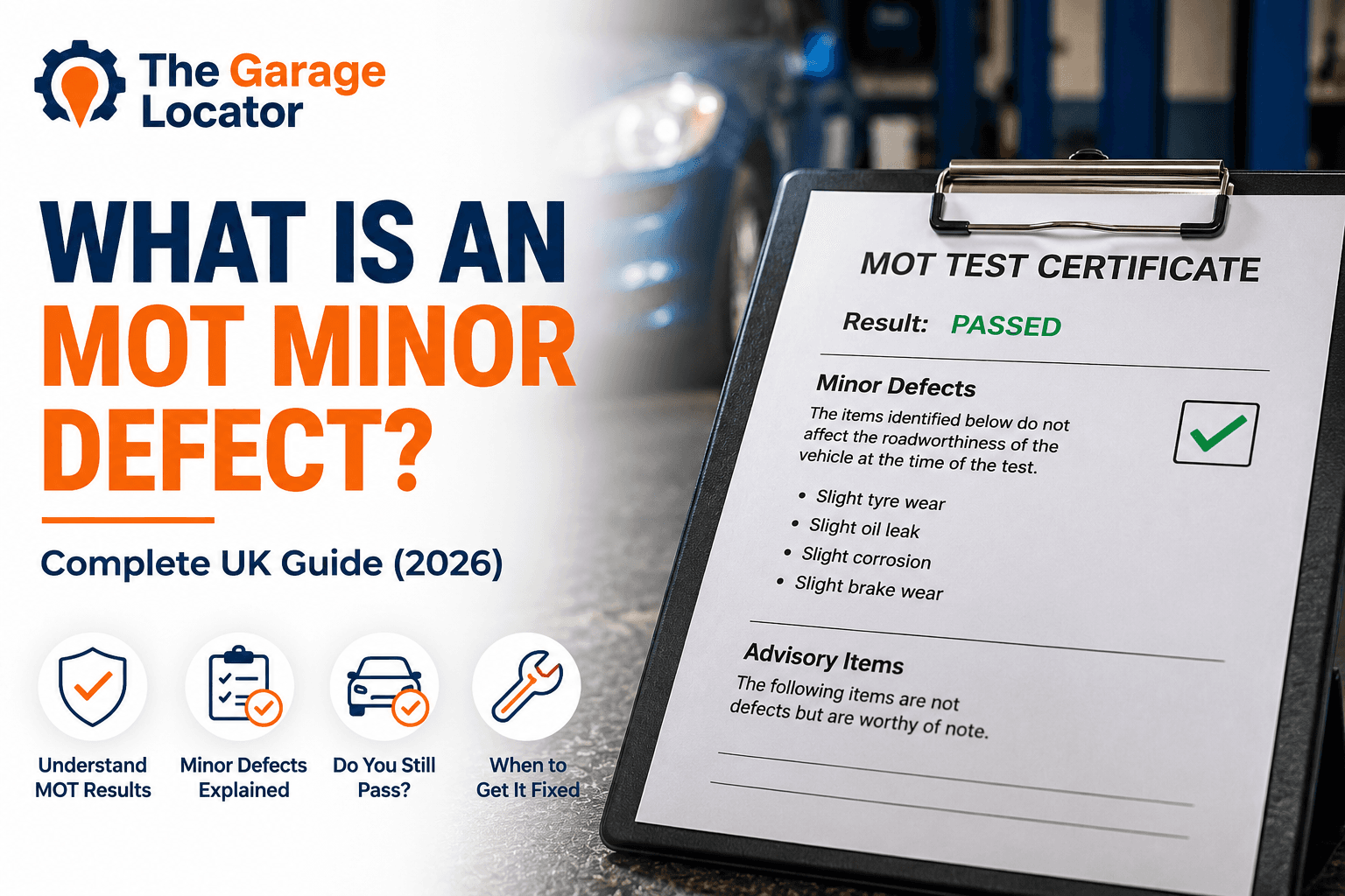 What Is an MOT Minor Defect? (Complete UK Guide)