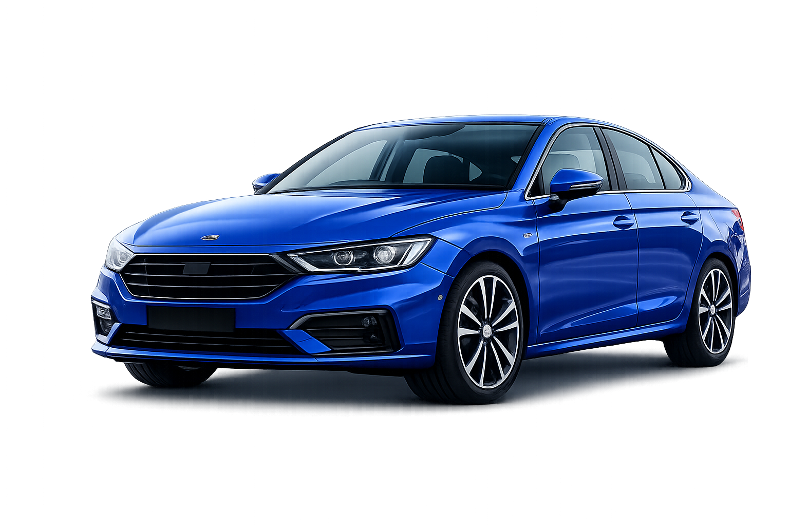 Blue car